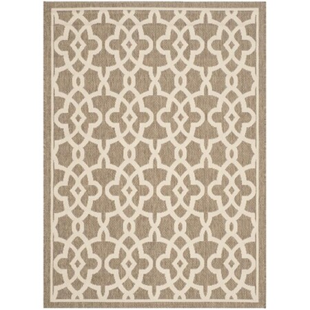 Safavieh Courtyard Power Loomed Accent Rug- Mocha - Beige- 2 X 3 Ft. 7 In. CY6071-242-2